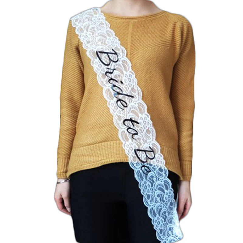 Новые Свадебные украшения Свадебный душ Свадебная Команда Невесты быть атласным