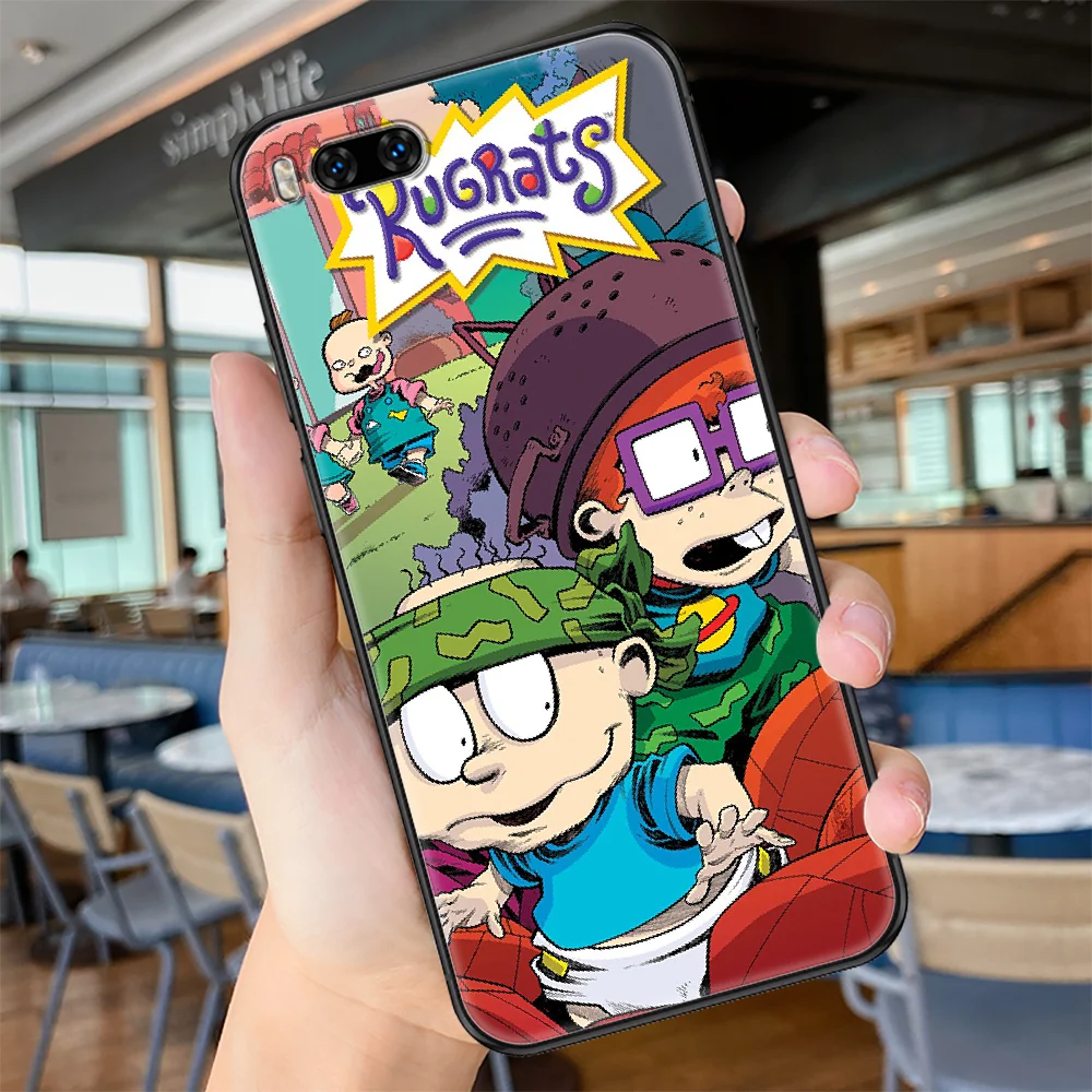 

Rugrat Cartoon Phone case For Xiaomi Mi Max Note 3 A2 A3 8 9 9T 10 Lite Pro Ultra black 3D Etui luxury hoesjes painting coque