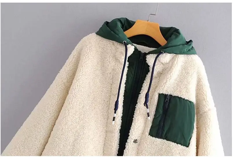 HCBLESS женская зимняя новая флисовая куртка свободная большой размер овечья шерсть