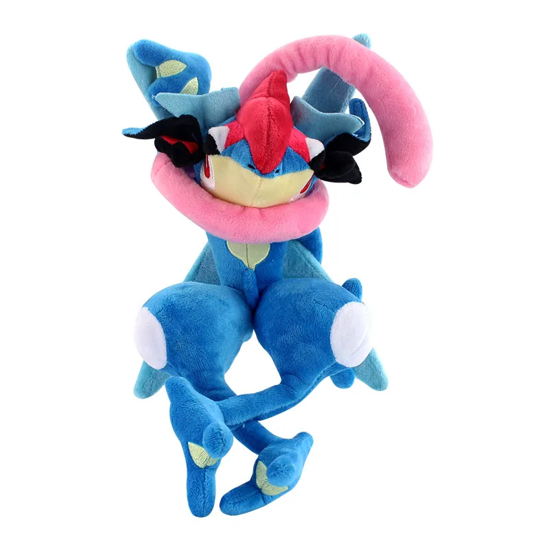 Blue Greninja 28-30 см блестящая Greninja Мягкая кукла игрушки мультфильм милые плюшевые игрушки для детей японское аниме Рождество подарки для детей - Цвет: Blue Greninja