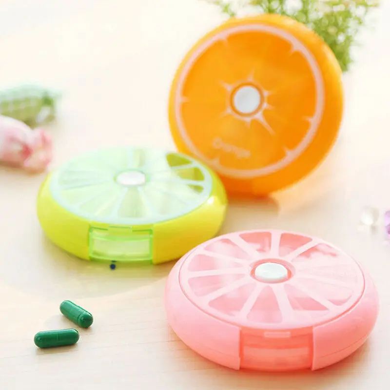 Дорожный Чехол с 7 отделениями для таблеток держатель чехол s 1 шт. вращающаяся