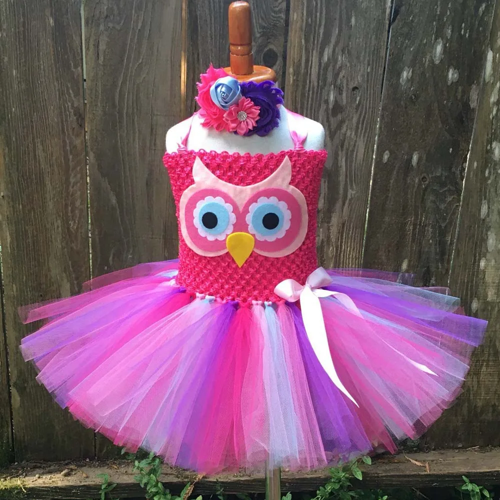 

Cartoon Owl Cosplay Costumes for Children Girls Summer Toddler Baby Girls Halloween Party Clothing Christmas Dress Girl