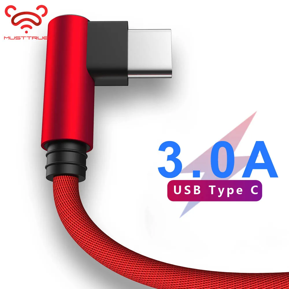 Кабель USB C MUSTTRUE кабель Type для зарядки xiaomi note 8 honor 9x Samsung синхронизации данных и