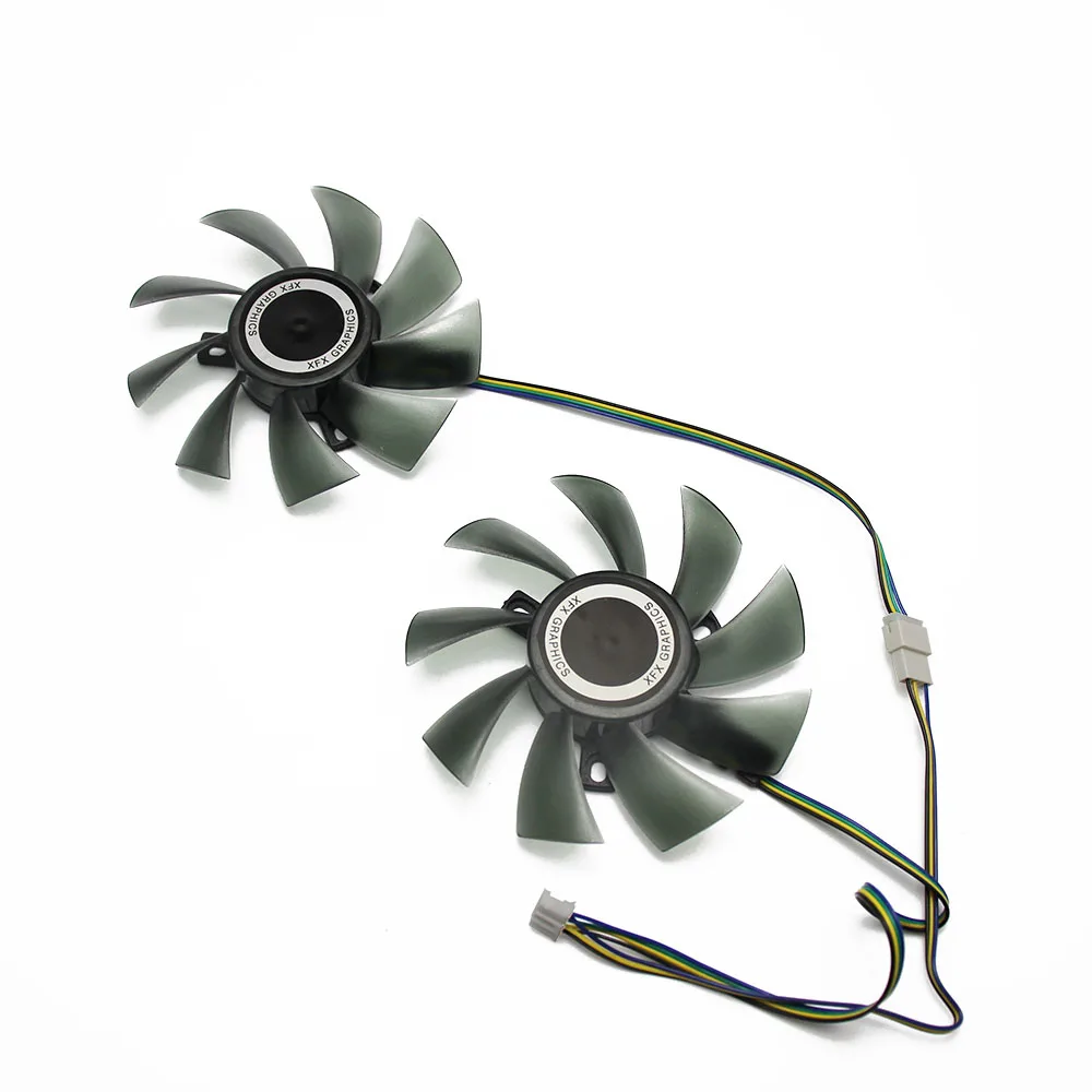 85 мм FDC10U12S9-C 0.45AMP 4Pin кулер вентилятор Замена для XFX RX 560D 570 580 Vega Графика видеокарта