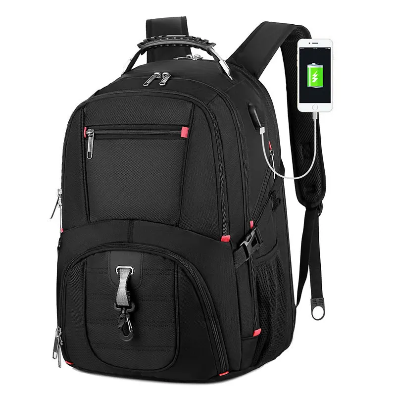 

new Multifunctional 15.6" Waterproof Laptop Backpack Men USB Charging nylonTravel bag Rucksack Top Quality Best Male School Bag