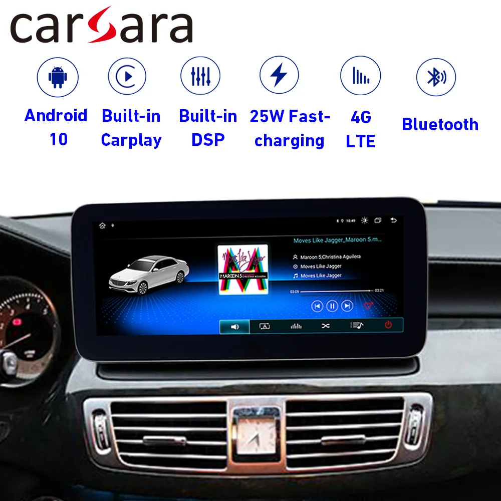 Для Benz CLS Class W218 Android 10 4 + 64 Гб навигационный дисплей 2010 2015 сенсорный экран GPS