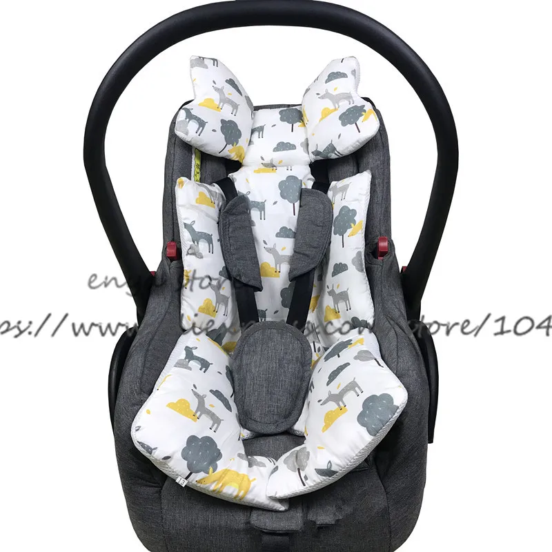 матрас в коляску Коврик для детской коляски хлопок подушка сиденья 2 стороны