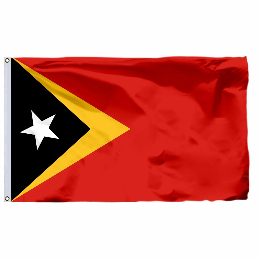 

East Timor Flag 3X5FT 90X150CM 100D Polyester Double Stitched High Quality Free Shipping 4X6FT