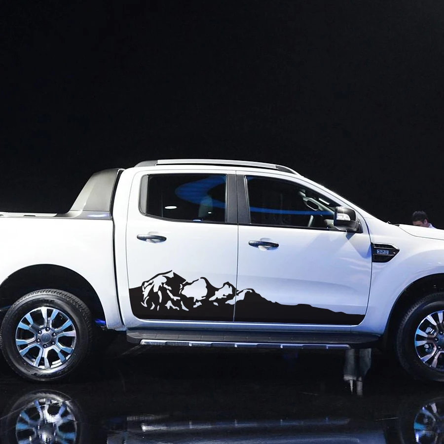 Автомобильная оболочка горный Графический боковой кузов Дверь полоса Талия