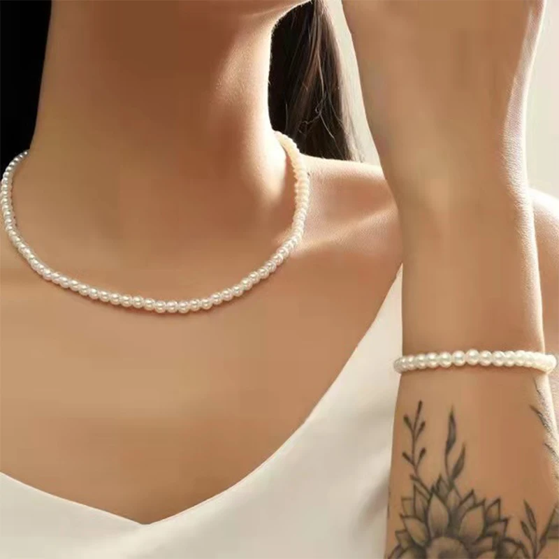 

Fashion Beaded Necklace Pearl Necklace Lady Chain Necklace Collar Necklace Chain Bead Necklace Lady Jewelry