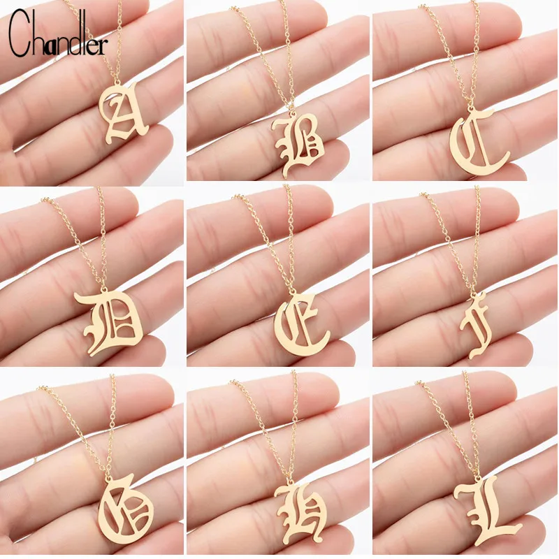 Ожерелье Chandler с подвесками в виде букв английского алфавита|Ожерелья подвеской| |