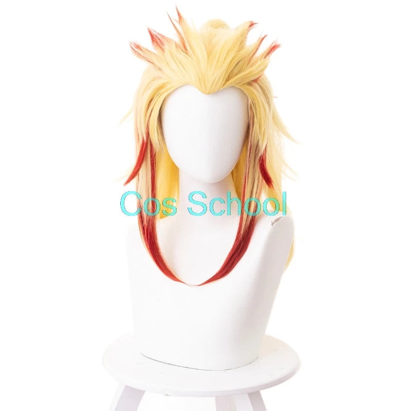Cos School Tsuyuri Kanawo Rengoku Kyoujurou Kanroji Mitsuri Iguro Obanai парики Demon Slayer Kimetsu no Yaiba аксессуары