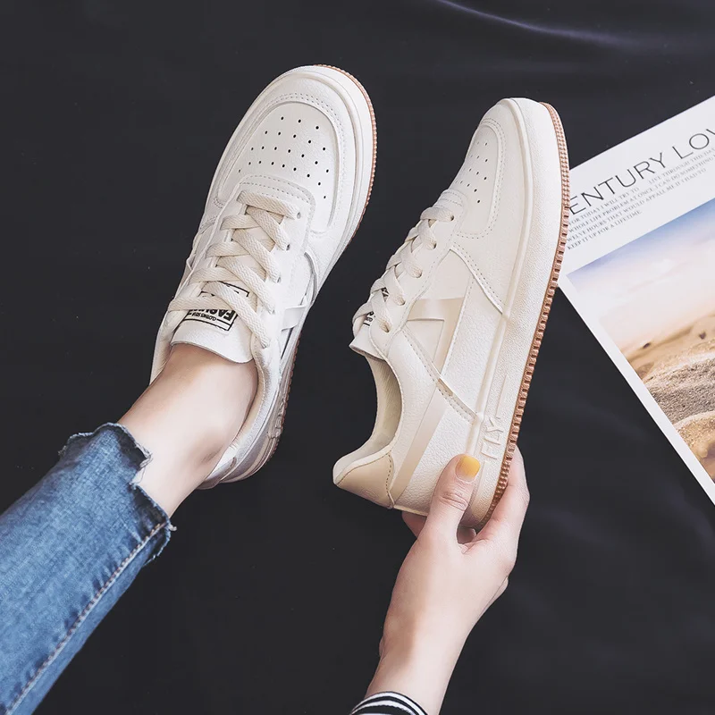 

Classic Low Top Sneakers Korean-style Versatile Students Trendy Shoes 2020 Spring New White Casual Sport Sneakers Girls 35-40