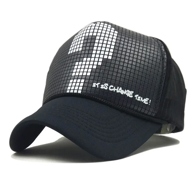 Модные Цветные бейсболки с принтом Мужские и женские Снэпбэк хип-хоп Шапка Кепка