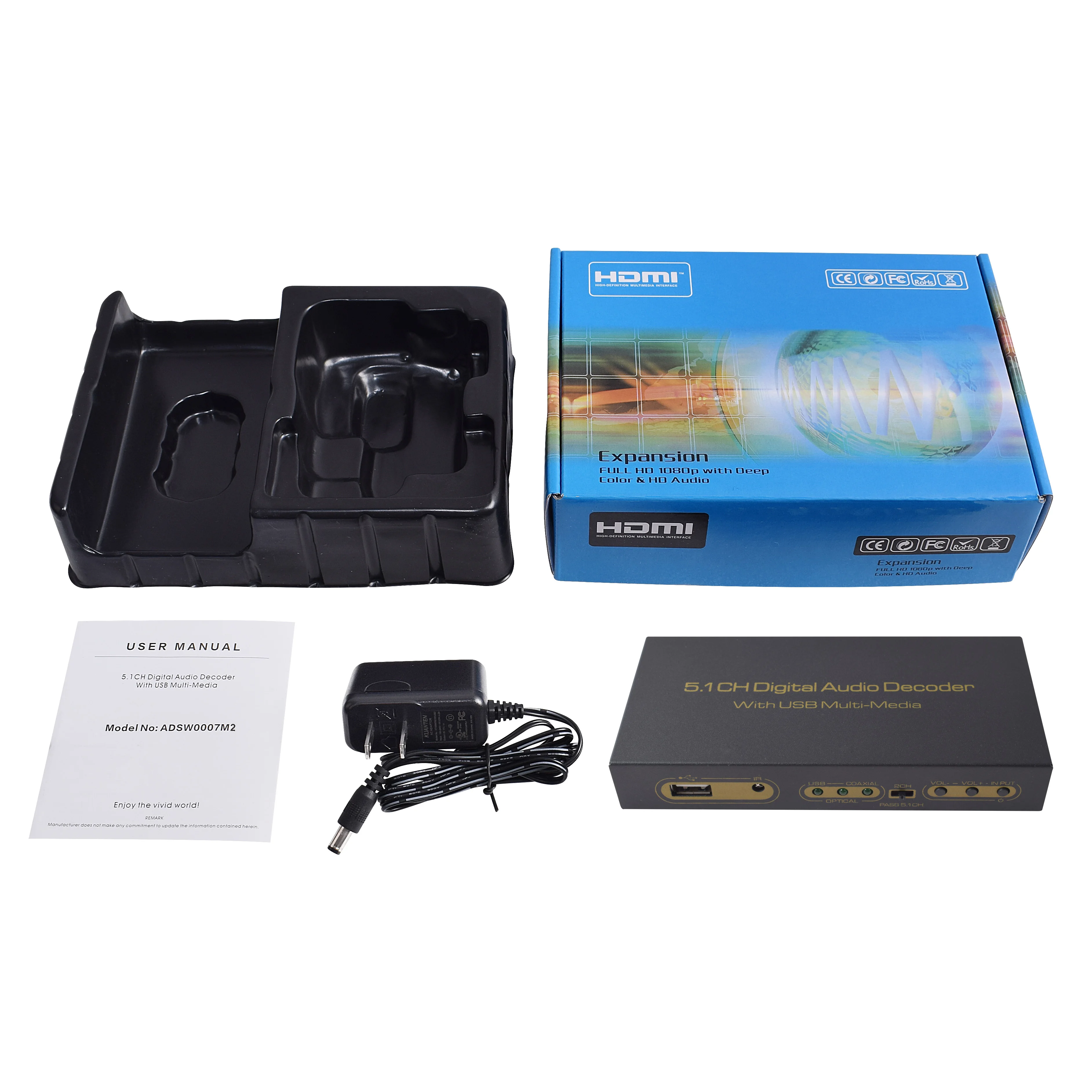 Цифровой аудио преобразователь 5 1 цифровой в аналоговый декодер USB