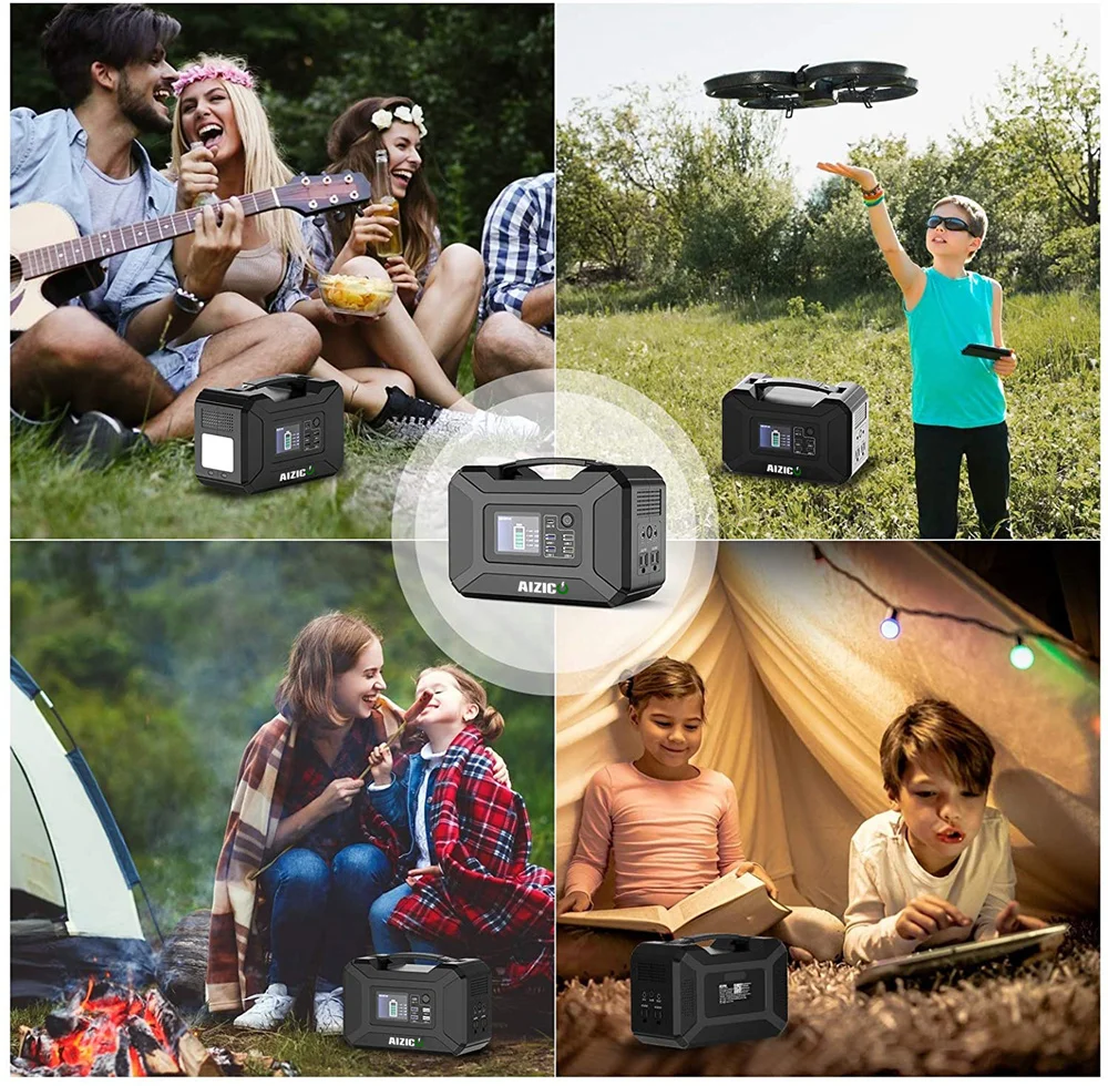 

Portable Power 220V 296Wh Solar Generator Battery Charger 80000mAh Solar Generator Peak 500W Power Station outdoor power supply