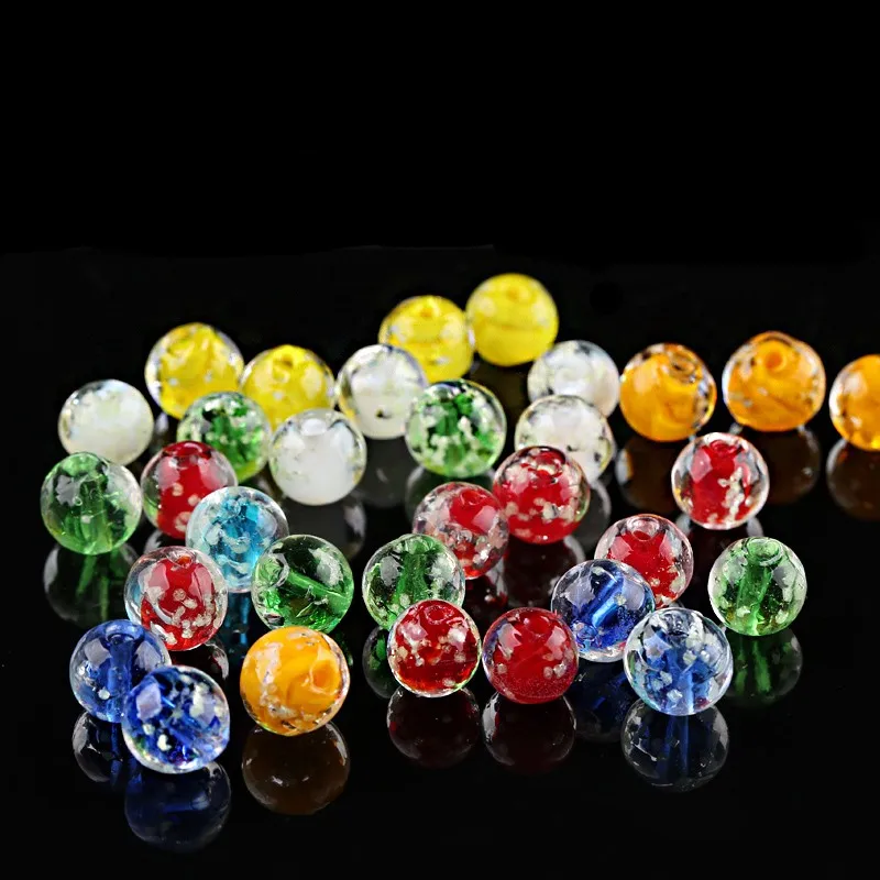 

10 Pcs Of Luminous Glass Ball 8mm Cream Console Game Pinball Machine Cattle Small Marbles Pat Toys Parent-child Machine Beads