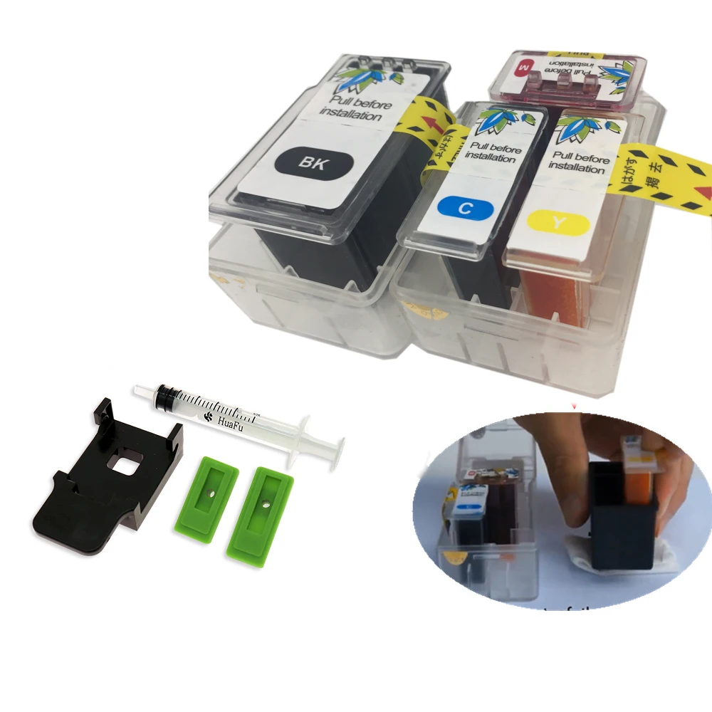 

For Canon Smart Cartridge Refill Kit PG 140 141 740 CLI 741 240 241 540 541 640 641 Ink Cartridges with syringe with clip tool