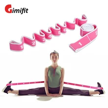 Gimifit 라텍스 폴리 에스터 요가 탄성 밴드 테이프 라틴 댄스 스트레치 밴드 체육관 운동 저항 밴드 요가 필라테스 휘트니스