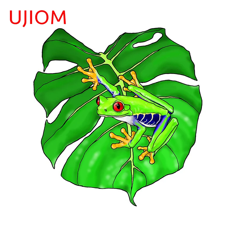 

UJIOM Wall Stickers Cartoon Red Eye Tree Frog Wallpaper Decoration Waterproof Sticker Accessorie Room Home Decor Art PVC Decals