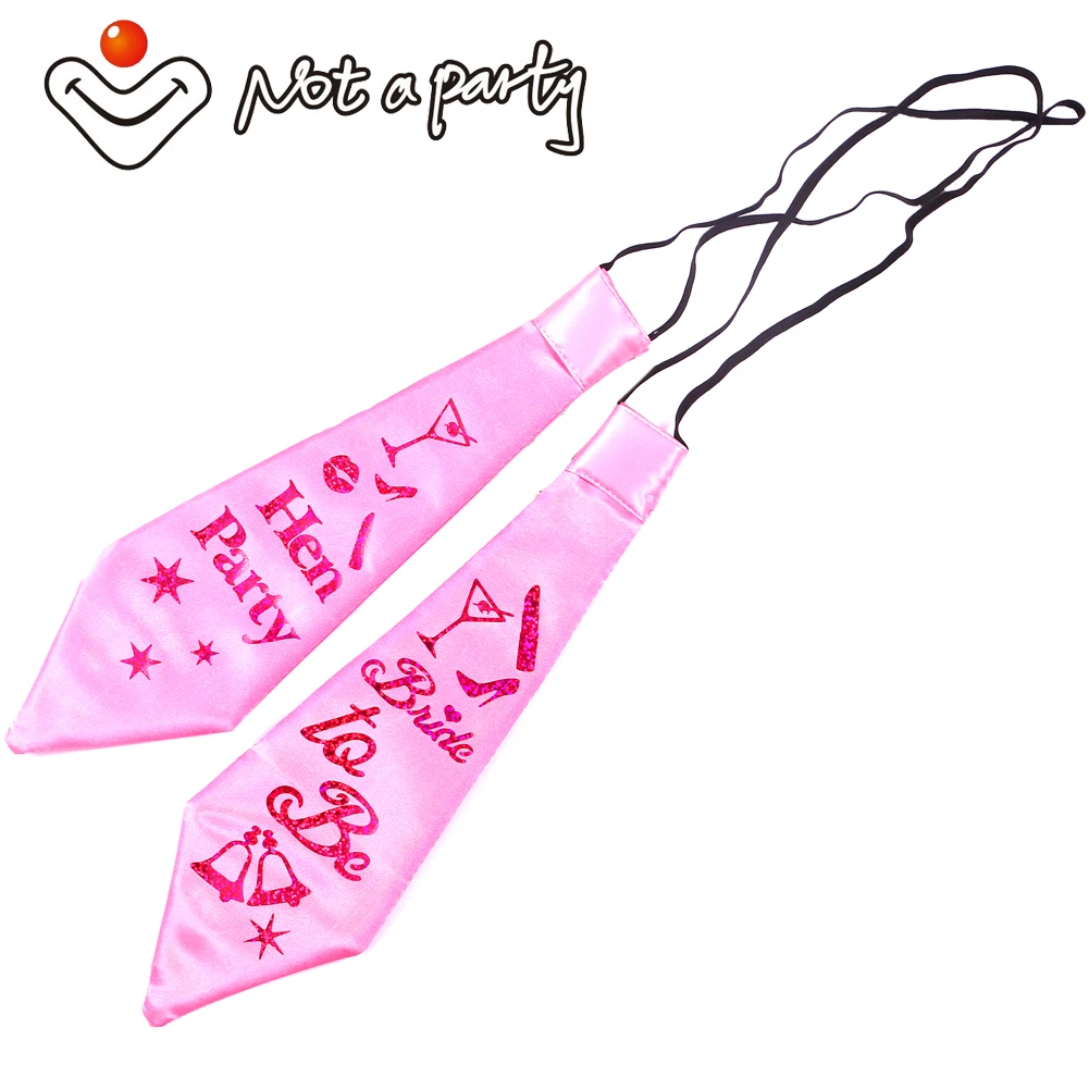 Wedding event featured tie 50% off for 3pcs bachelorette groom bride to be party supplies hens night DIY Party decoration | Дом и сад