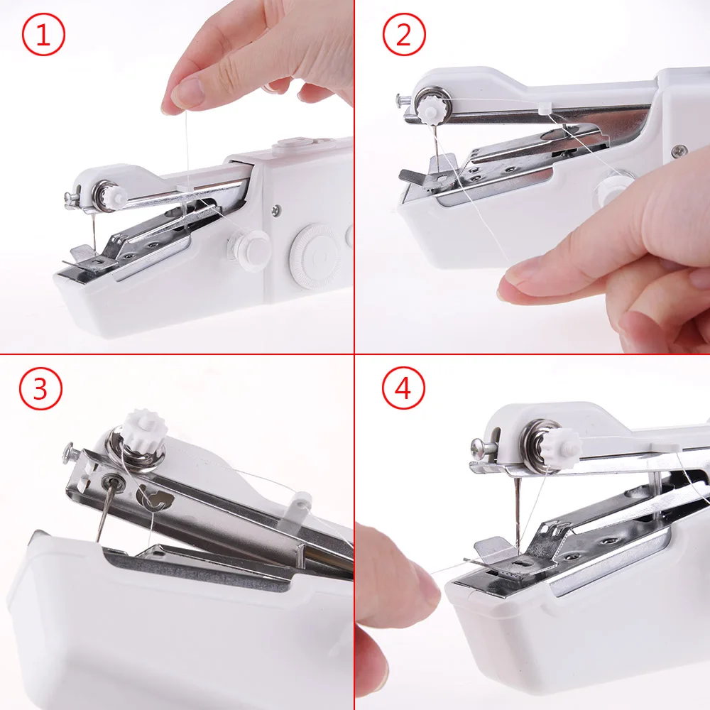 

Portable Mini Sewing Machines Needlework Cordless Hand-Held Clothes Useful Portable Sewing Machines Handwork Tools Accessories