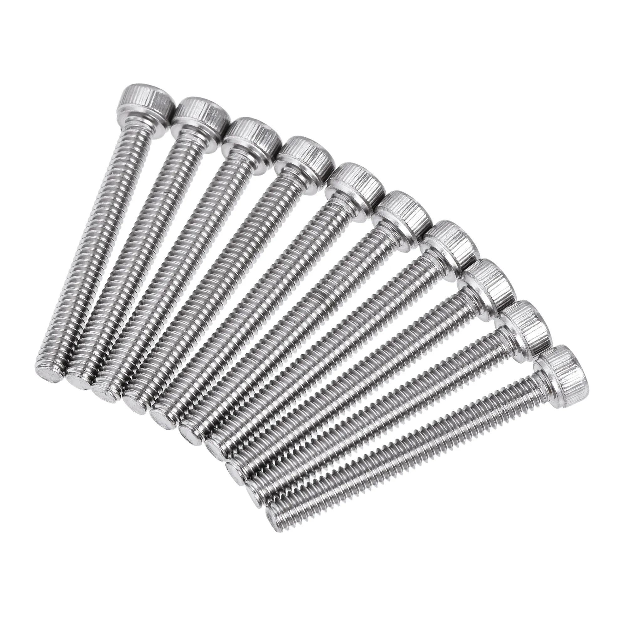 

Uxcell #8-32x1-3/8" Hex Socket Head Cap Screw Bolts 304 Stainless Steel Polished 25pcs
