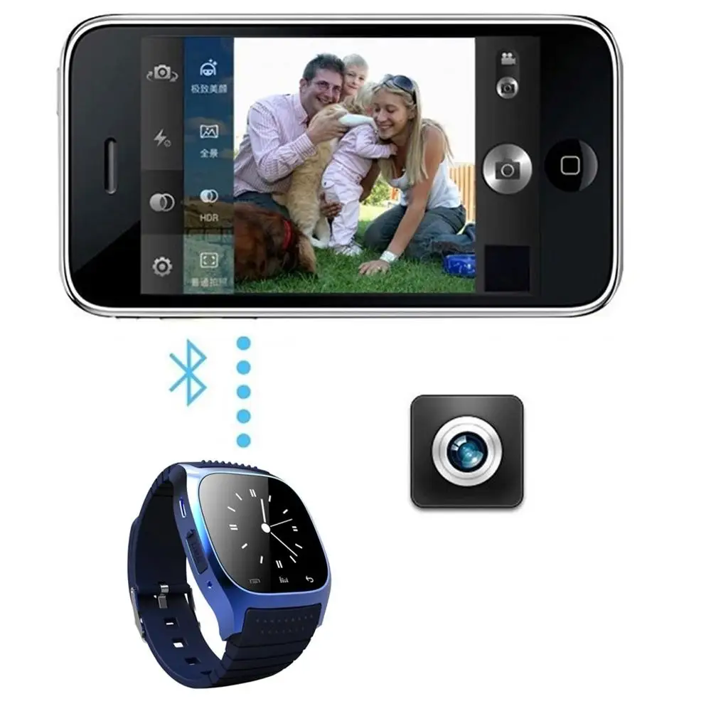 M26 Bluetooth Смарт часы камера спортивные наручные для мужчин женщин Smartwatch циферблат