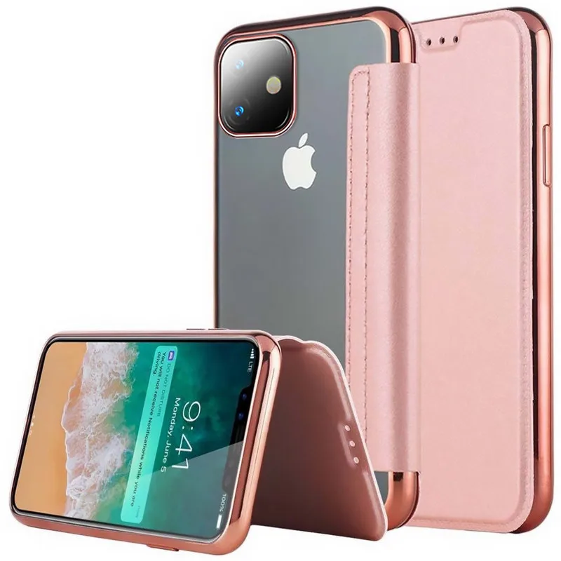 

For Apple iPhone X 11 Pro SE 2 Case Slim Book PU Leather Silicone Flip Cover iPhone X 8 Plus Case With Wallet Card Holder Phone