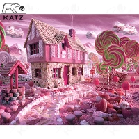 5d handmade diy diamond painting candy house fairy tale color embroidery cross stitch rhinestone mosaic decoration gift