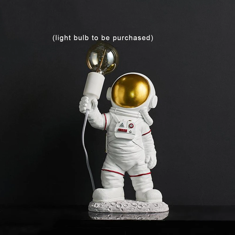 

Astronaut Night Light Resin Craft Model Ornament Table Lamp Kids Room Decoration Home Desktop Table Lamp Figurines Birthday Gift