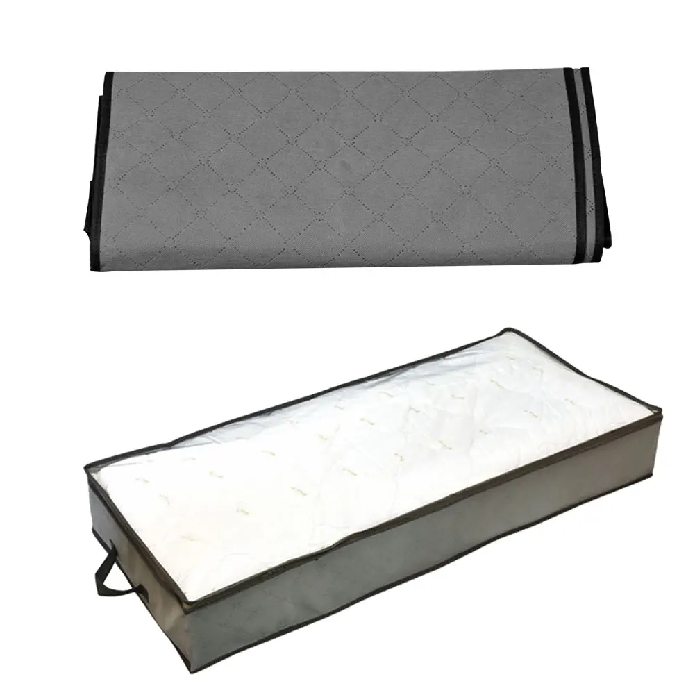 

2pcs/pack Wardrobe Waterproof Quilt Organizer Sealed Packing Under Bed Reusable Laundry Clothes Storage Bag Dust Proof Duvet