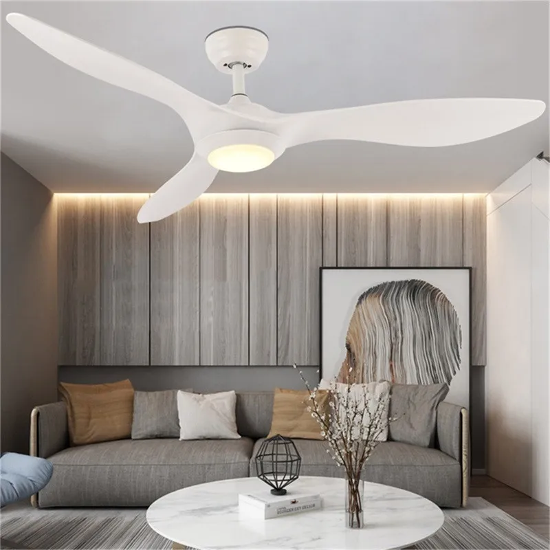 

OURFENG Modern Ceiling Light With Fan 3 Colors LED With Remote Control Decorative For Home Living Room Dining Room Restaurant