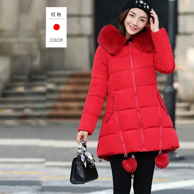 Новый зимний женский хлопковый костюм тонкое длинное хлопковое пальто женская