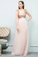 New Long Evening Dresses Women Elegant Formal Evening Dress Prom Gown Rose Gold Reflective Ship Within 24 Hours Real Photos