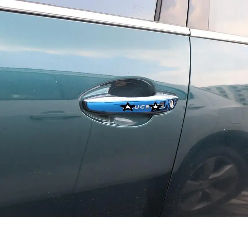 Автомобильная дверная ручка на выходе кондиционера, автомобильные декоративные модифицированные аксессуары для стайлинга автомобилей, стикер полосы 19 для peugeot 4008