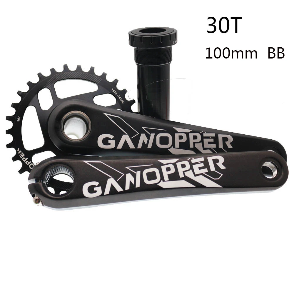 100mmBB 30T Crankset 175 Fat bike fatbike Снежный велосипед криgxp кривошипный комплект 100 100 мм BB 1x chainset 30T 32T 34T 36T цепь для SRAM XX1 X0 X01 - Цвет: 100mmBB 30T Crankset