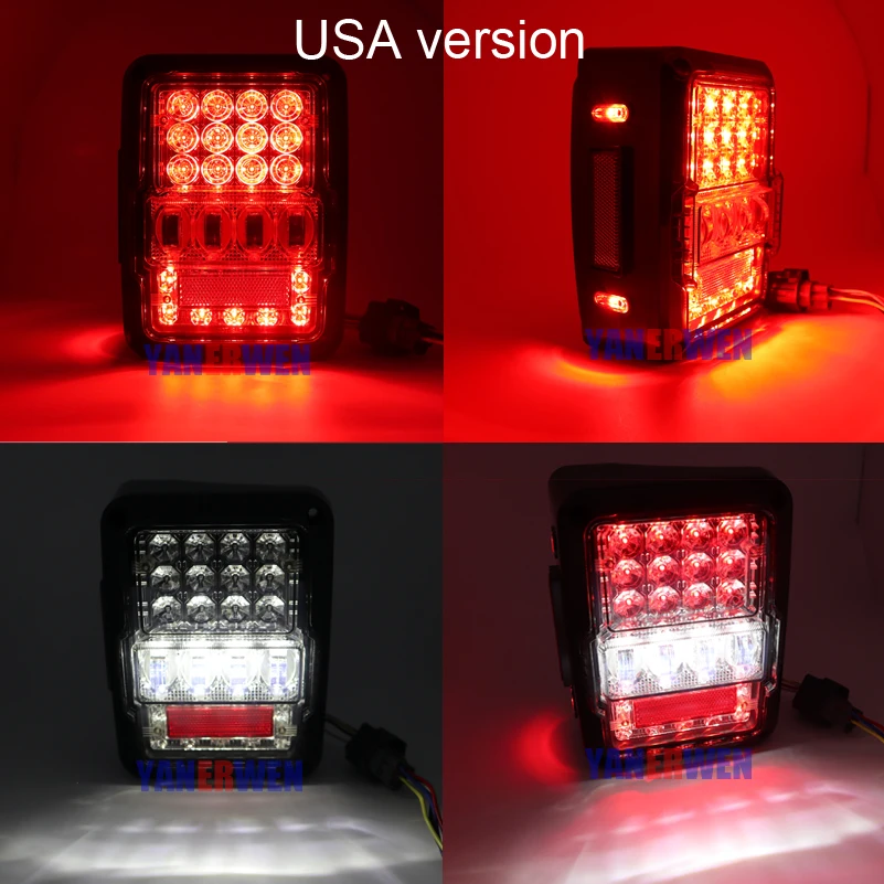 Светодиодсветодиодный стоп сигналы США/ЕС задние сигнальные фонари заднего хода