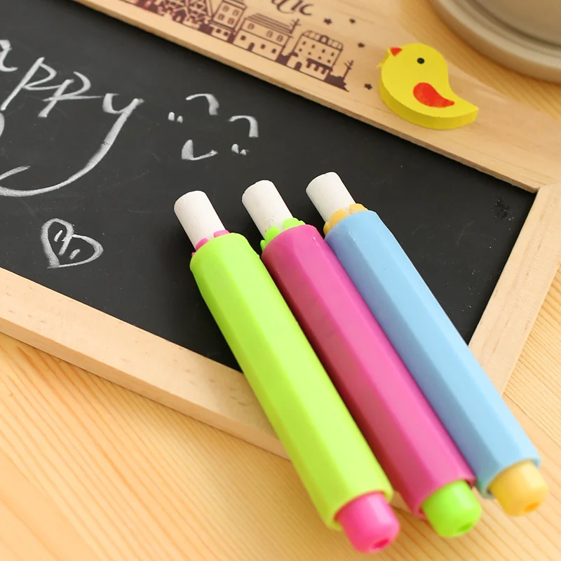 

5pcs Health Non-toxic Chalk Holder Chalk Clip Colourful Chalk Holders Clean Teaching Hold for Teacher Children Kawaii Stationery