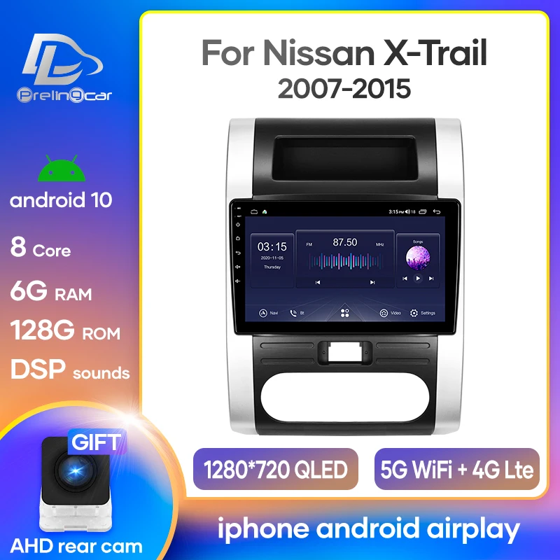 

Car Radio Android 10 Stereo Receiver For Nissan X-Trail XTrail T31 2007-2015 Video Player Multimedia Navigation GPS No 2 Din Dvd