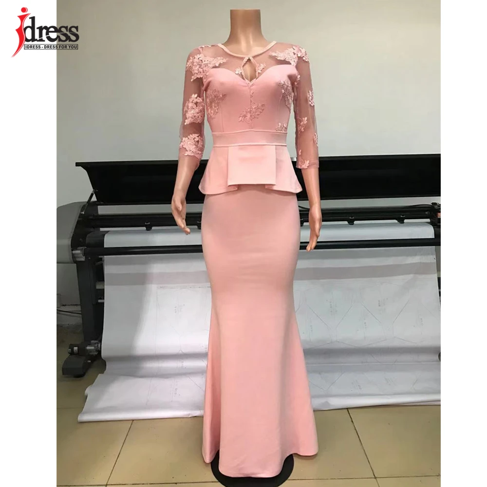 Модные платья iDress женские летние длинные 2021 женское элегантное длинное вечернее