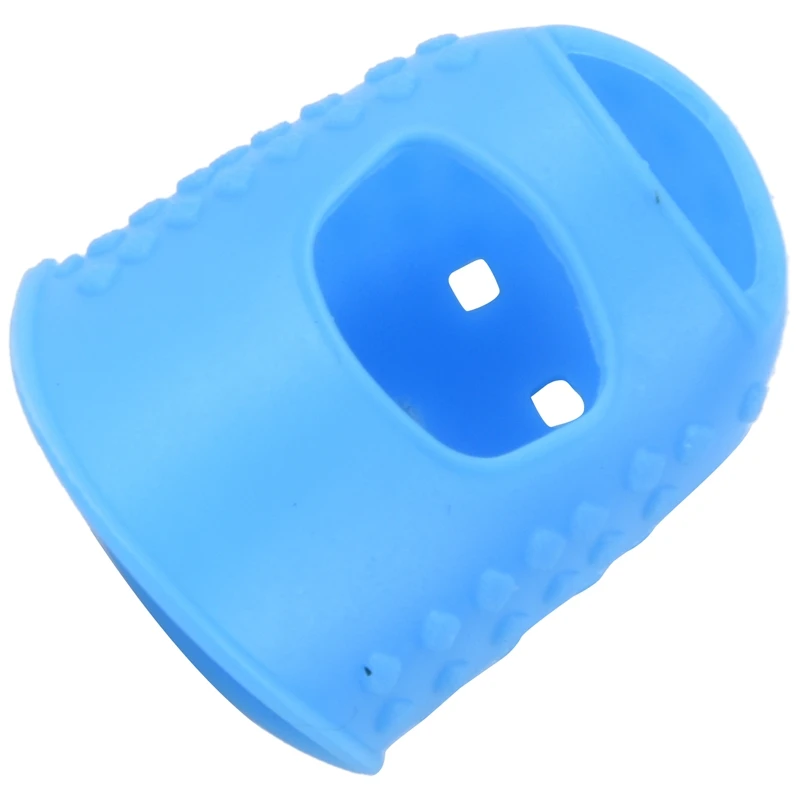 4Pcs New Soft Silicone Guitar Thumb Finger Picks Protector Fingertips (Light Blue L) | Спорт и развлечения