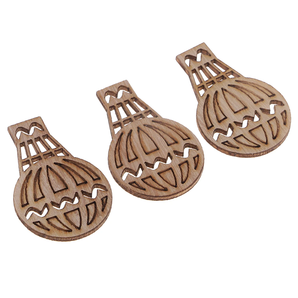 100 штук деревянные вырезы воздушные шары формы деревянное украшение ремесла | Дом