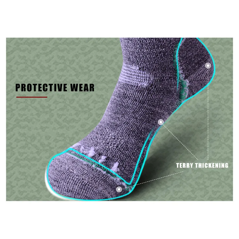 Зимние теплые спортивные носки для активного отдыха альпинизма лыжного туризма