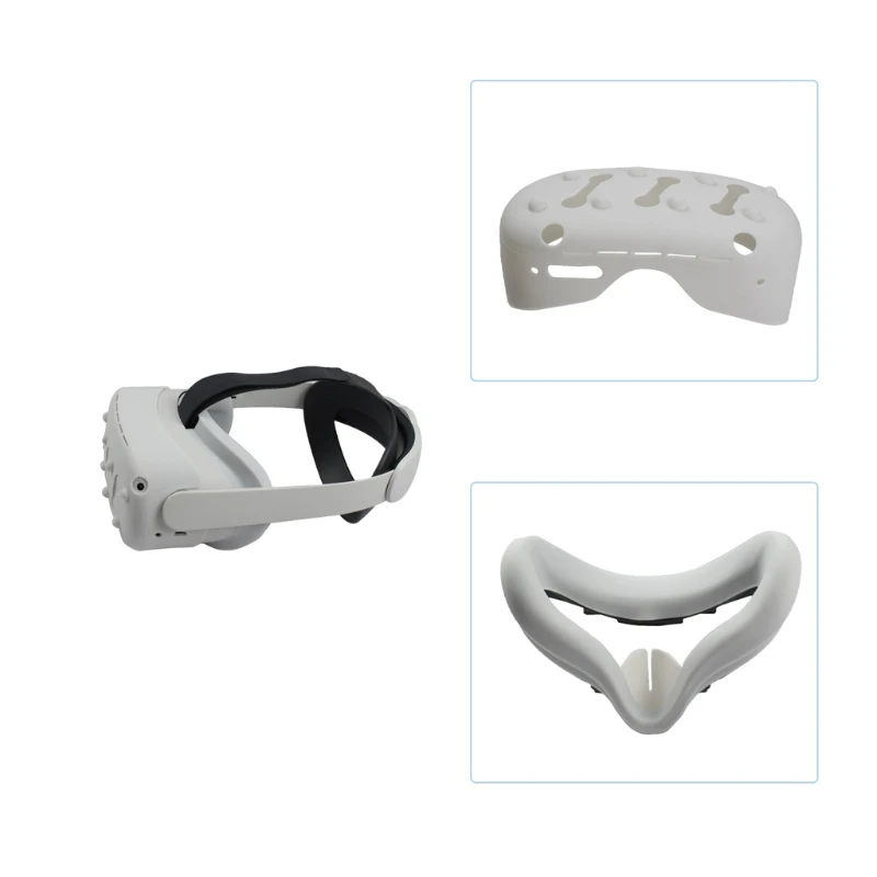 

Anti-Slip VR Protection Skin Rocker Cap Silicone Case Handle Grip Strap for -Oculus Quest 2 Touch Controller J0PB