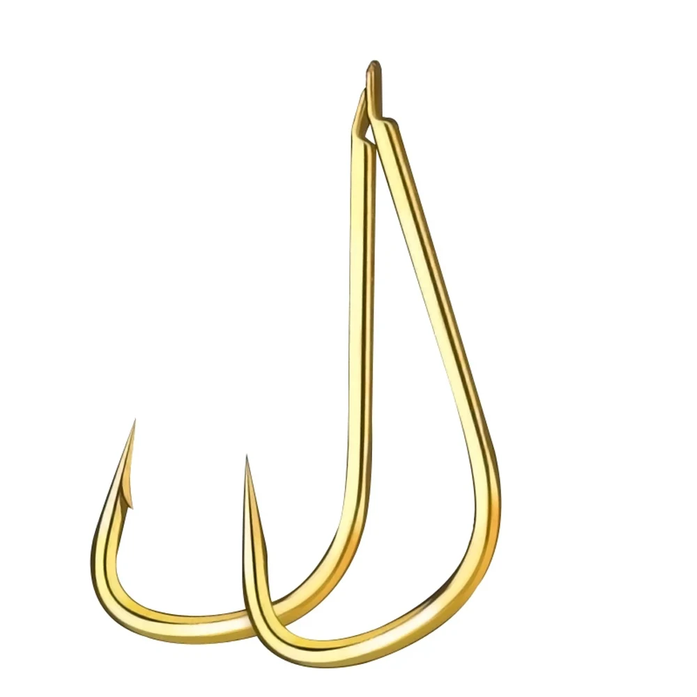 

50PCS Coating High Carbon Steel Gold FishHook Barbed Carp Fishing Hooks Fishhook Fly Fishing Jip Barbed Carp Hook Fishing Tool