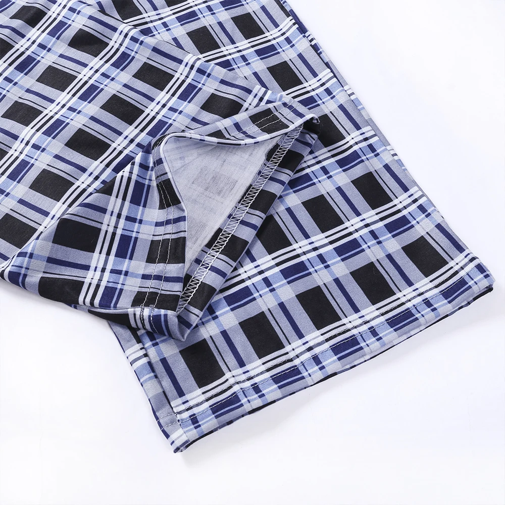 Size M-2XL Casual Loose Pants Trousers Men's Loose Sleep Bottoms Plaid Flannel Lounge/Pajama Pants plus size pajama pants