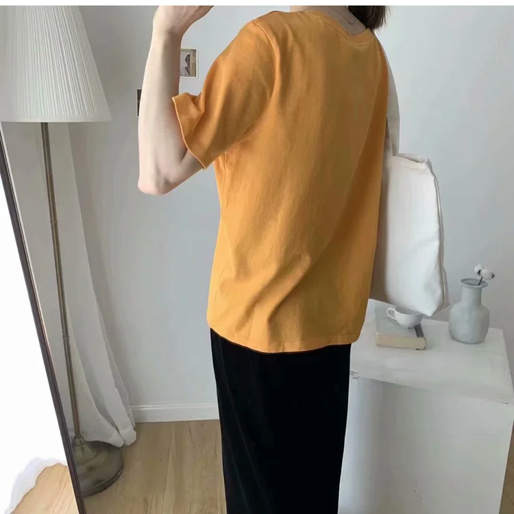 Женская футболка весна-лето 2020 новая стильная повседневная свободная