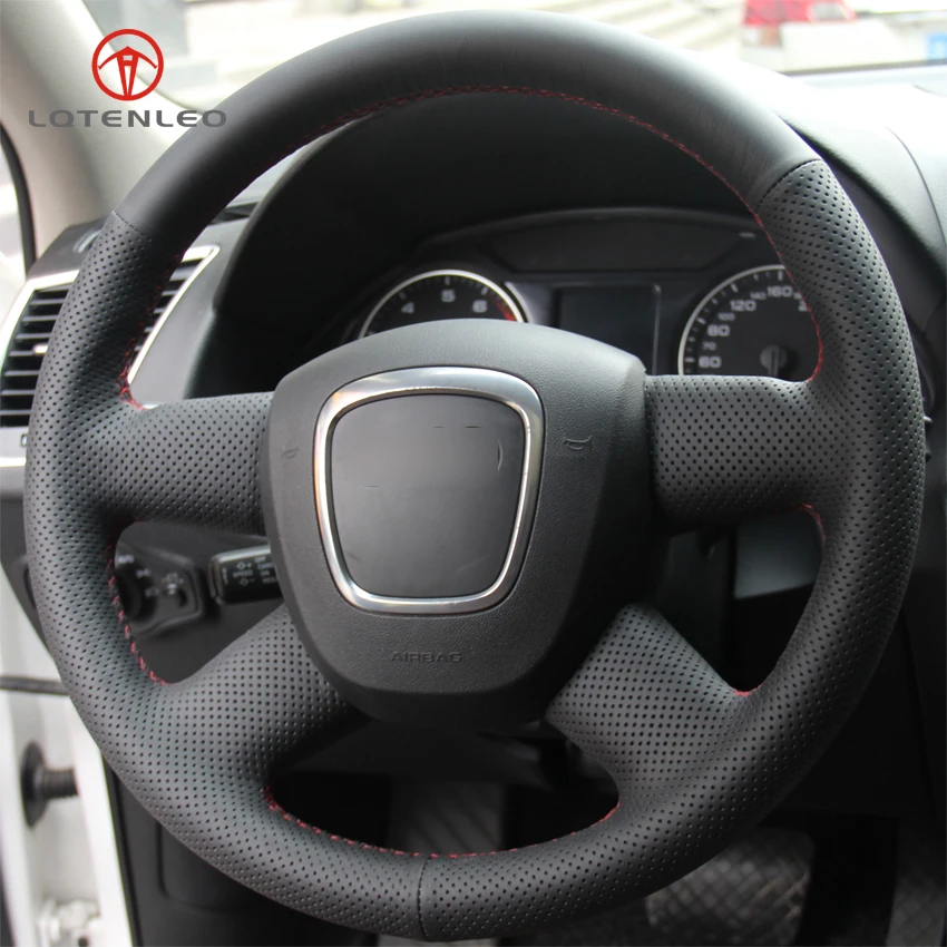 LQTENLEO черная искусственная кожа фотосессия для Audi A3 2006-2013 A8 S8 2006-2010 Q5 2008-2012 Q7 2005-2011