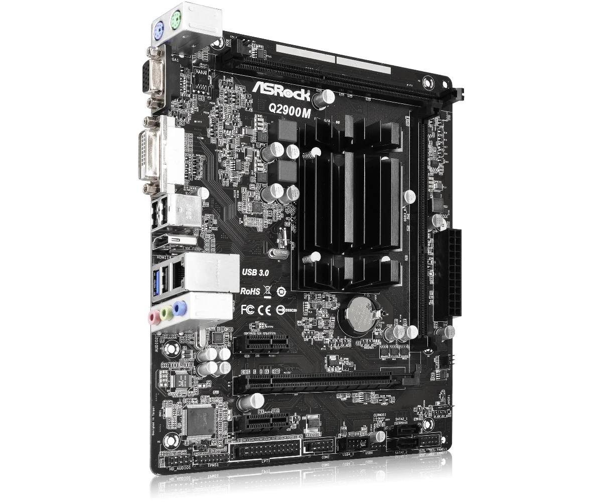Б/у Материнская плата ASRock Q2900M поддерживает DDR3 1333 Long DIMM | Компьютеры и офис